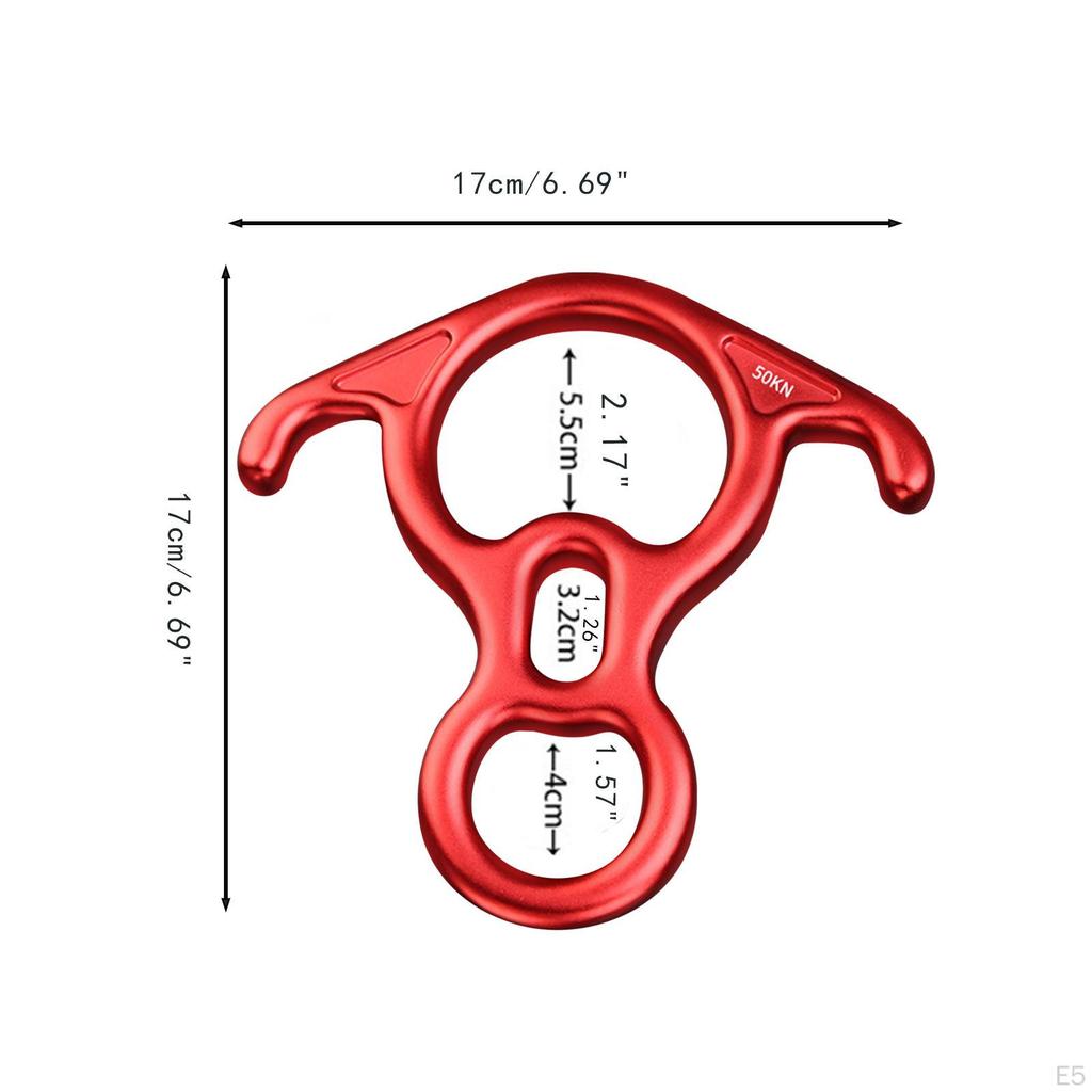 50 KN 8-digit Abseiling Device Made of Aluminum Alloy, Practical, Security And Equipment