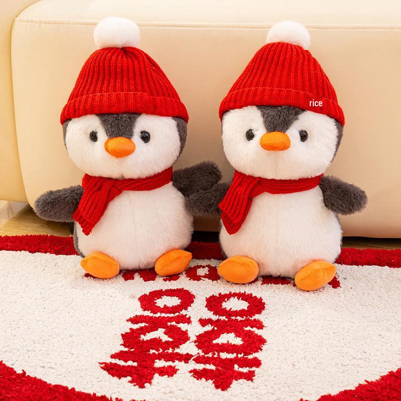 Pair of Penguin Plush Toys for Wedding Bedroom Decoration and Gifts