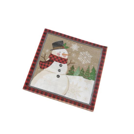 Kutu Mendil Modern Narin Baskılı Kağıt Havlu Programı Rahat Akşam Yemeği Peçetesi Baskılı Peçeteler Düğün için