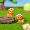 Micro-landscape Decorative Items, Simulated Deer Creative Car Home Desktop Resin Craft Decorative Small Ornaments Accessories