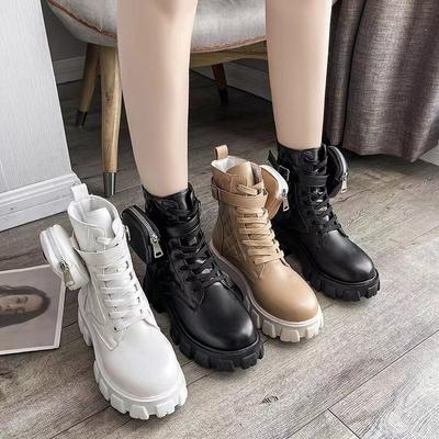 Bílé boty Zimní boty Punk Snow Kotníkové boty Goth Boty Dámské Šněrovací Pásek Přezka Kapsa Designové boty