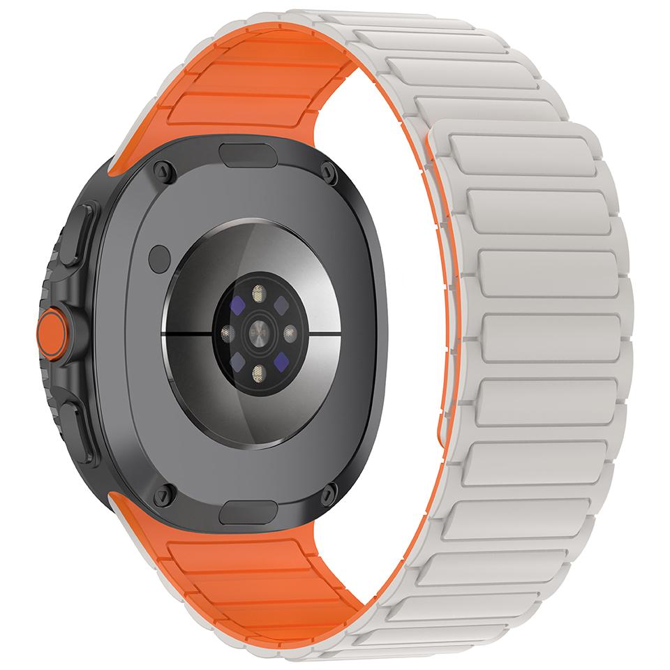 Magnetický silikonový řemínek k hodinkám pro Samsung Galaxy Watch 8 Classic 46mm Pánský řemínek pro Samsung Galaxy Watch 8 40/44mm Náhradní