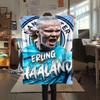 Erling Haaland Spirit Deken, Hoge kwaliteit Comfortabel voor Alle Seizoenen, Woondecoratie, Warmte en Comfort