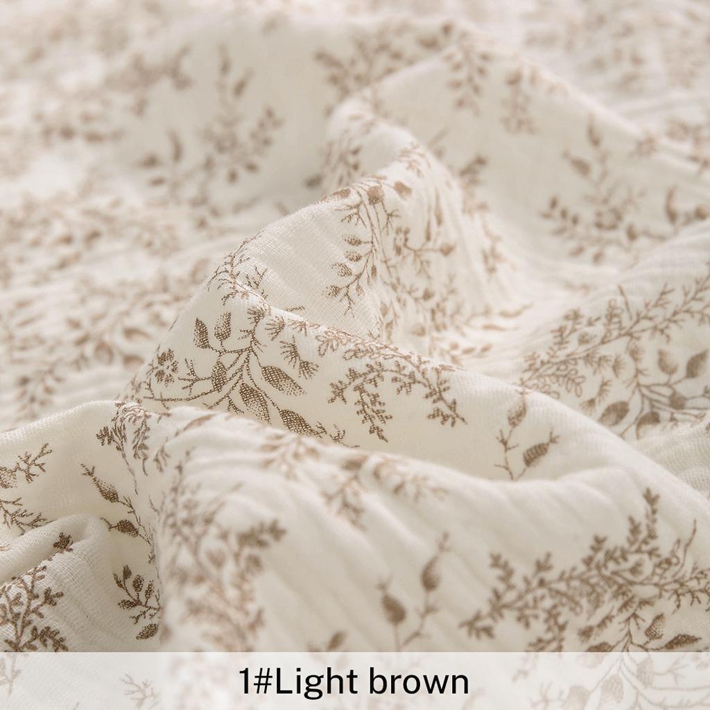 135x50/500cm Jednolity Kolor Krepa Podwójna Warstwa Bawełniana Tkanina, Materiał na Miękkie Piżamy Ubrania DIY Tkanina Ubraniowa YHTJ0113