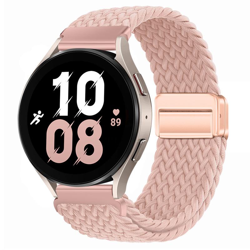 20mm 22mm Geflochtenes Nylonarmband für Samsung Galaxy Watch 6 5 4 Magnetisches Armband Gürtel Huawei Watch 4 Pro/GT3 Pro Amazfit GTR4 Armband