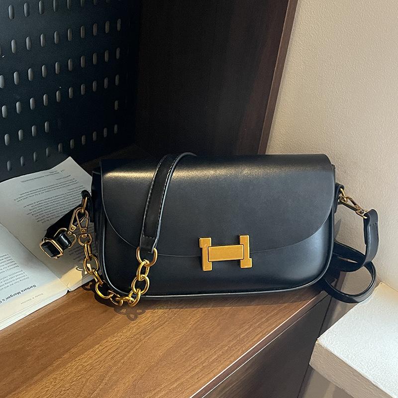 New niche design popular chain small square bag versatile single shoulder crossbody trendy women's bag
