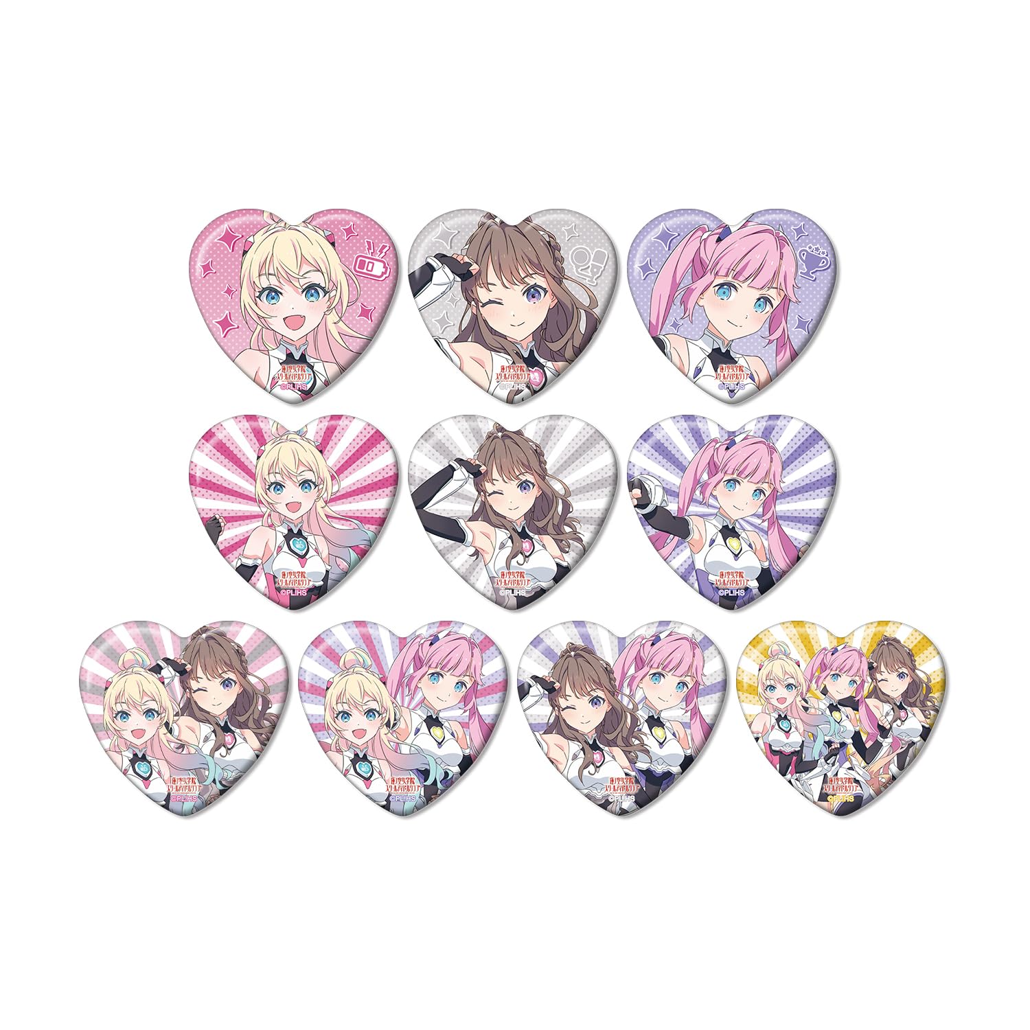 

Любовь Хасунозоры Академия Школьный Идол Клуб Оригинальный Рисунок Торговый Значок Коробка из 10 Live! Девичья Фанфара!!! Heart-Shaped