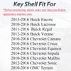Folding Flip Key Fob Shell Case Fit For Chevy Cruze Malibu Camaro Equinox Equinox Sonic GMC Terrain Buick 2010 2011 2012 2013 2014 2015 2016 Keyless