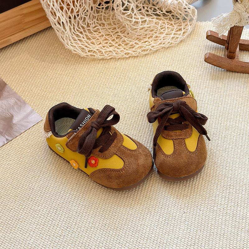 

Korean Casual Board Shoes for Kids Girls Spring Autumn Soft Sole Sneakers Fashion German Trainer size 28 жовтий