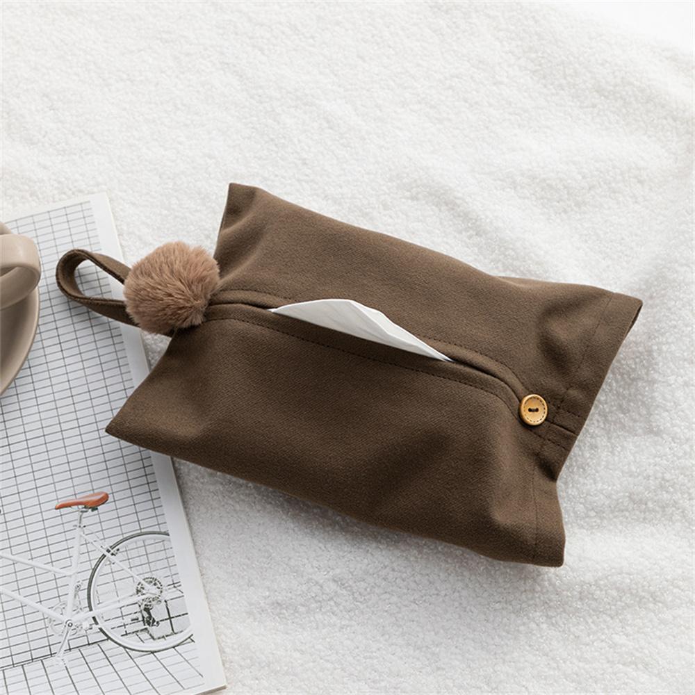 

Japanese Style Hanging Canvas Tissue Holder Case Box Home Car Towel Napkin Papers Dispenser Holder Box Case Table Decoration