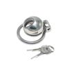 Chaqu Stainless Steel Chastity Lock Cage with Thickened Hood and Stable Ring for Men