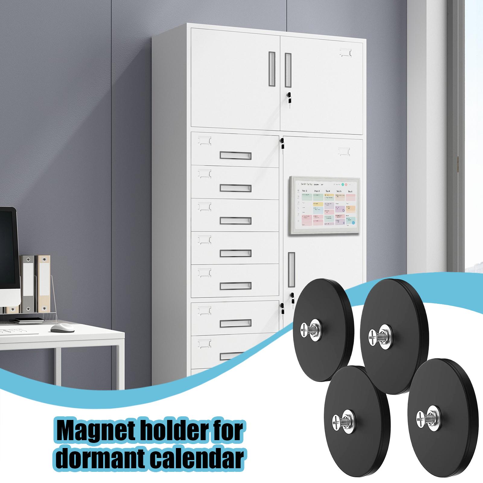 

Magnet Calendar Holder 4 Pieces Refrigerator Calendar Magnet Holder 15in No Drill Strong Hold Hanger for Playroom Living Kitchen CHINA