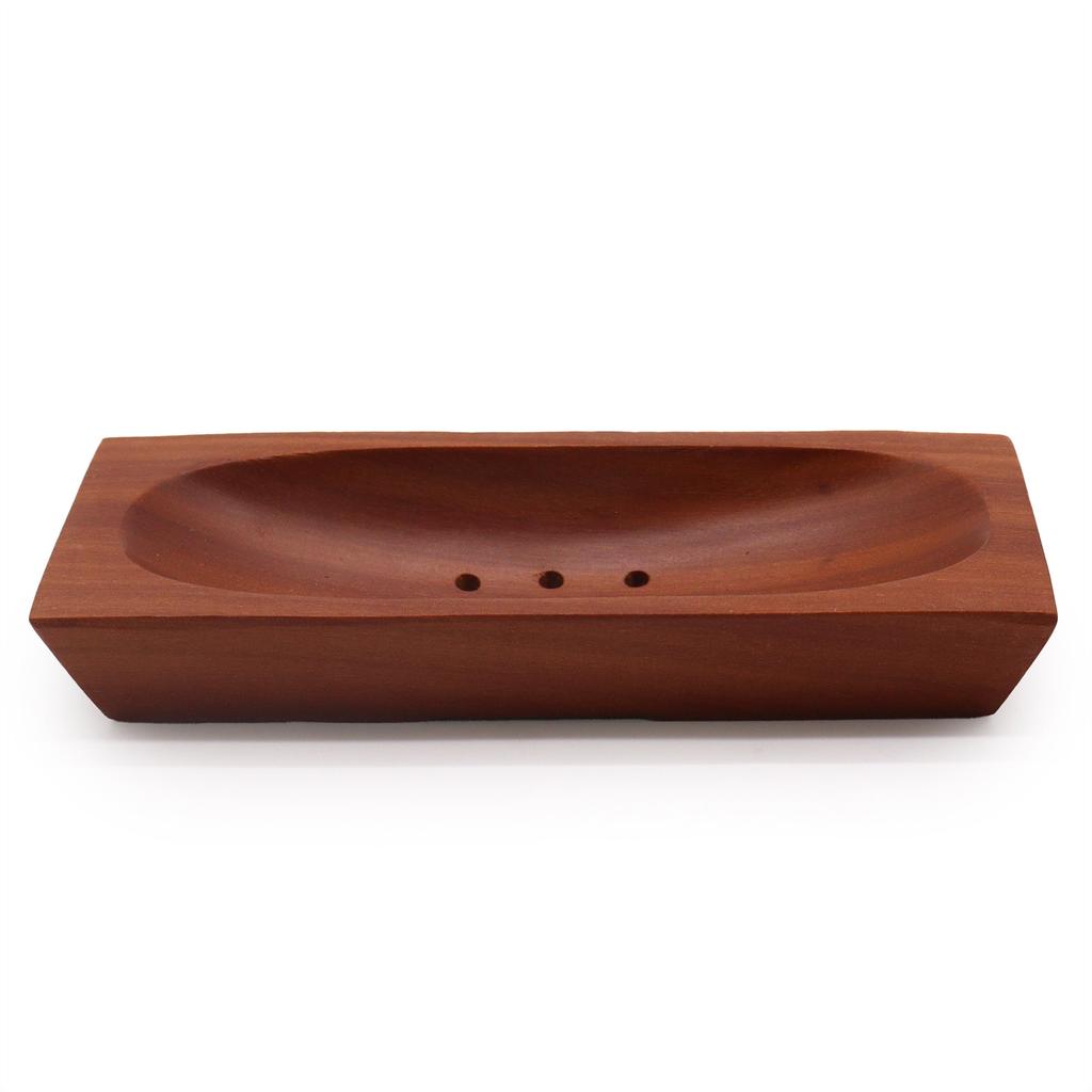 Soap Dish Rectangular Mahogany