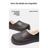 Waterproof Cotton Slippers for Women In Autumn and Winter, Anti Slip Plush Bags and Cotton Shoes for Indoor Home Use