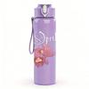 1PC Pink Orchid Floral Soft Vintage Print 750ml Portable Sports Water Bottle Leakproof Gym Outdoor Travel Drink Cup