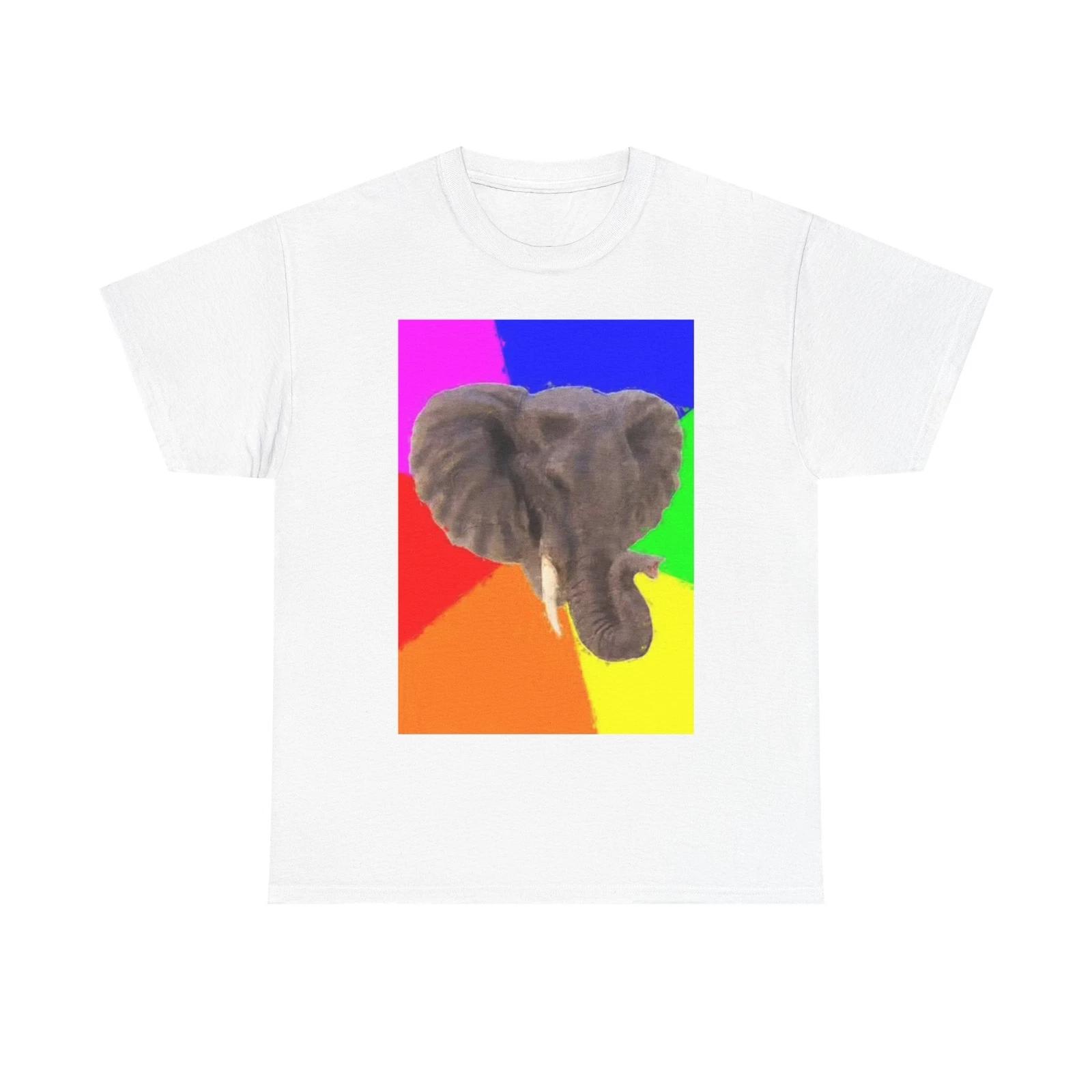 Men s and Women s T-shirts Neon Elephan M