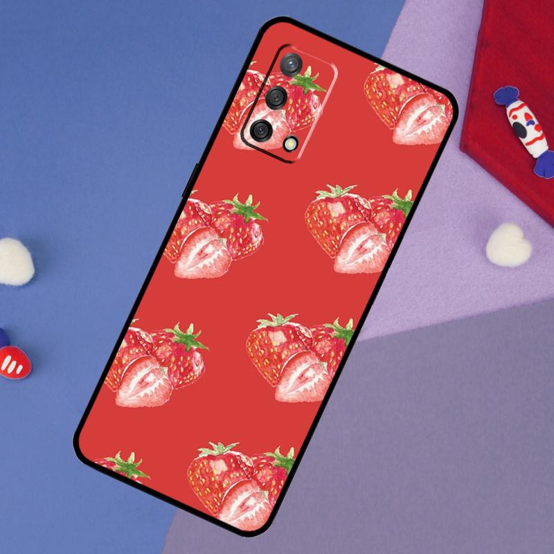 

Strawberry Case For Oppo A6 Pro A5 A18 A38 A58 A78 A98 A54 A74 A94 A17 A57 A80 A60 A40 A96 A76 A16 A15 OPPO A74 4G