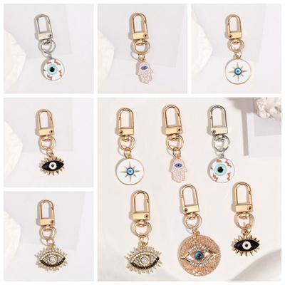 Decorate Evil Eye Keychain Sturdy Eye of Horus Keychain Punk Hamsa Hand Keyring  Friends Gift