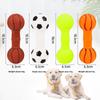 Pet Toys: Rubber-coated Sound-producing Basketball, Barbell, Chew-resistant Teething Ball-shaped Barbell, Dog Toy.