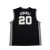 Adidas NBA Ginobili Spurs 20 Jersey Pullover Printed Comfortable Home Sleeveless Casual Basketball Vest Unisex tops 7818A-304-ANR514