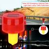 1pc Solar LED Emergency Warning Flash Light Alarm Lamp Traffic Road Boat Red Light