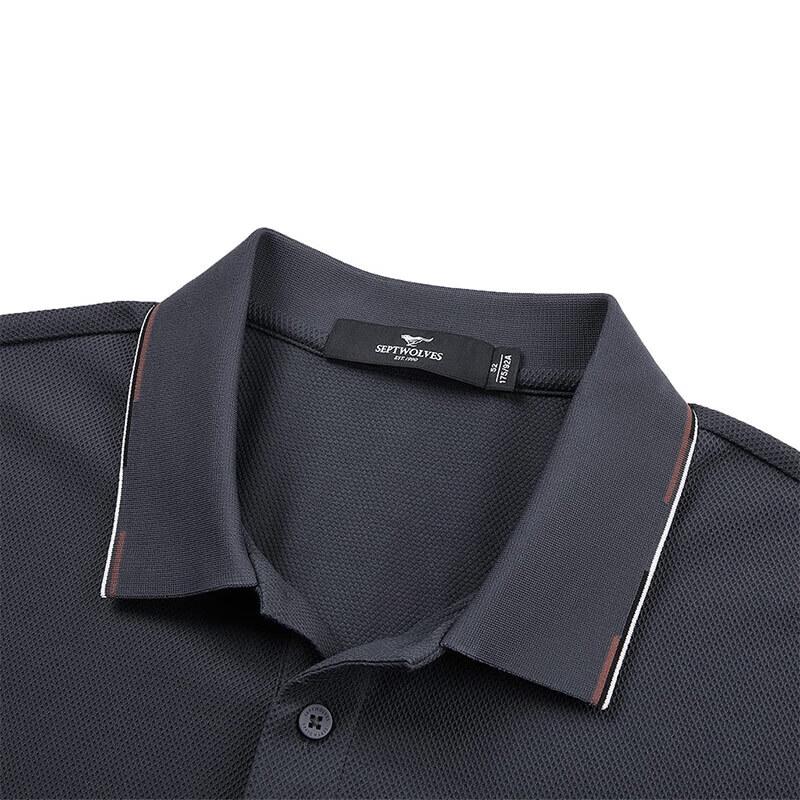 Septwolves Men's Business Casual Polo Shirt