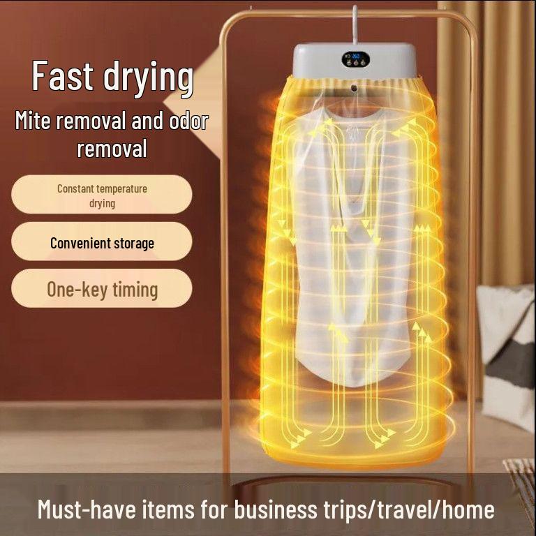Uscător de haine portabil, pliabil, esențial, cu uscare la aer și sterilizare—Perfect pentru sezonul ploios și locuința studențească