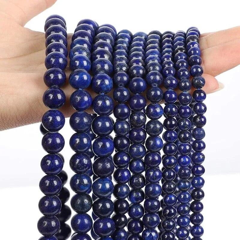 30pcs Natural Stone Beads Blue Tiger Eye Agate Turquoise Rose Quartz Lapis Jade Opal Round Loose Beads for Jewelry Making DIY Bracelet 6mm