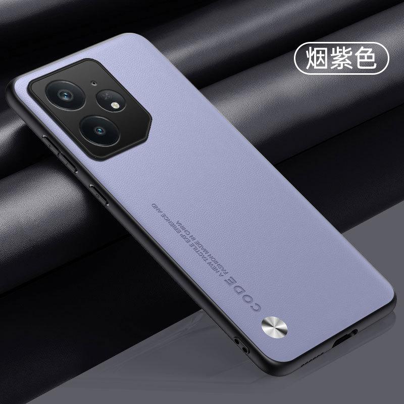 Applicable to OPPO RealmeNEO8 mobile phone case Realme GT8Pro plain leather C75 anti-drop protective case
