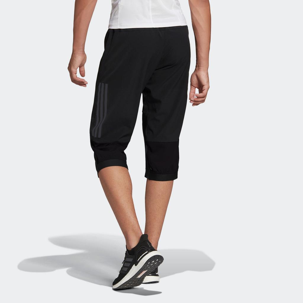 Adidas Retro American Mid-Waist Quick-Dry Casual Knit Sports Pants Men Bottoms Black BK0982