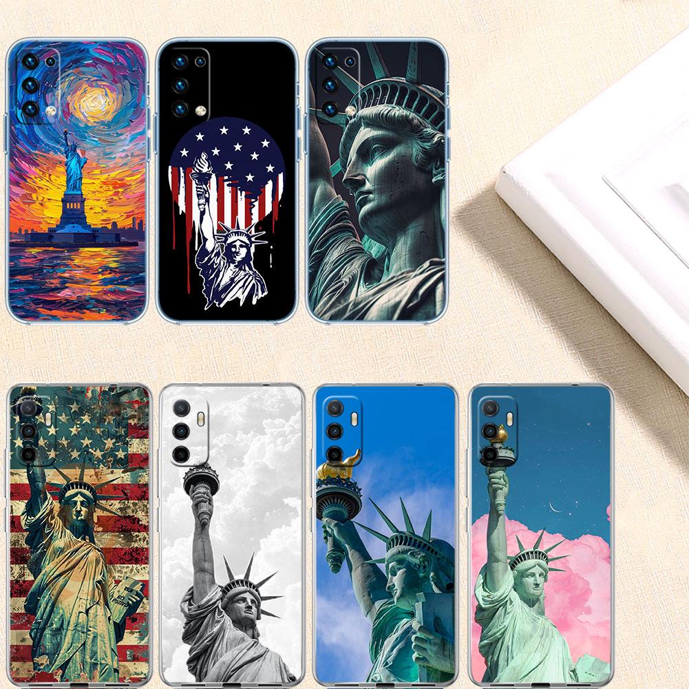 IK66 Statue of Liberty Phone Case for Motorola Moto G10 G20 G30 G31 G32 G34 G35 G41 G42 G50 G51 G52 G55 G60 G60S G62 G71 G72 G75