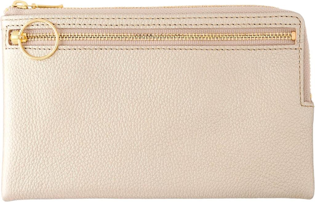 OSL Passport Wallet Pouch Gold Genuine Leather Wallet Pouch Travel Passport Case Slip-On OSL-5802 Multi-Function