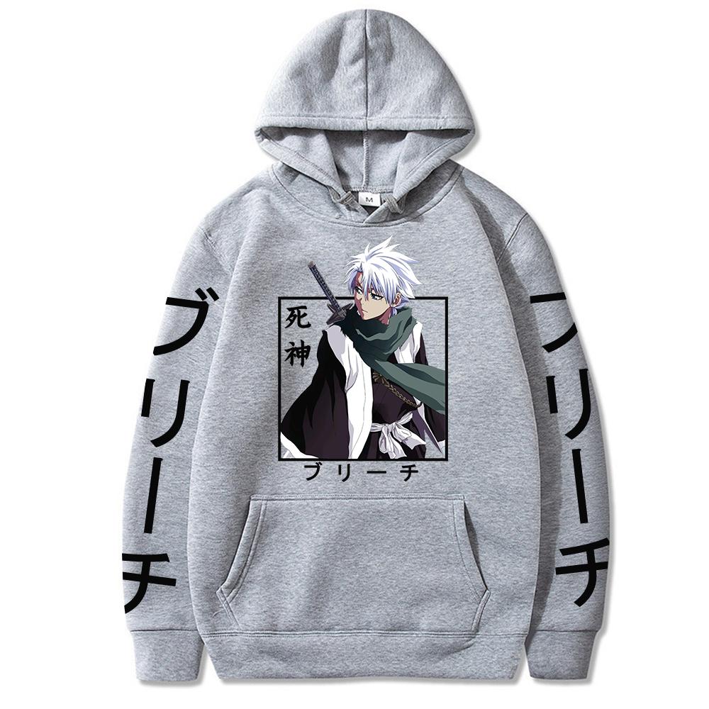 Hitsugaya Toushirou Bleach Harajuku Japan Anime Hoodies Funny Cartoon Cool Men Hoody Streetwear Fashion Oversized Sweatshirt