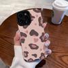 Etui silikonowe Fashion Love Leopard na telefon iPhone 13 14 Max 15 Plus 11 12 Mini SE 7 8 X XS XR ze skóry odpornej na wstrząsy