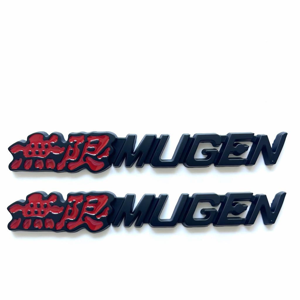 Nekonečné kovové logo auta MUGEN je vhodné pro dekoraci nálepky na karoserii, víko kufru, záď, boky, příslušenství