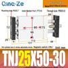 Regulowany skok Dwosiowy cylinder pneumatyczny dwururkowy TNJ TNJ10/16/20/25/32-30-100