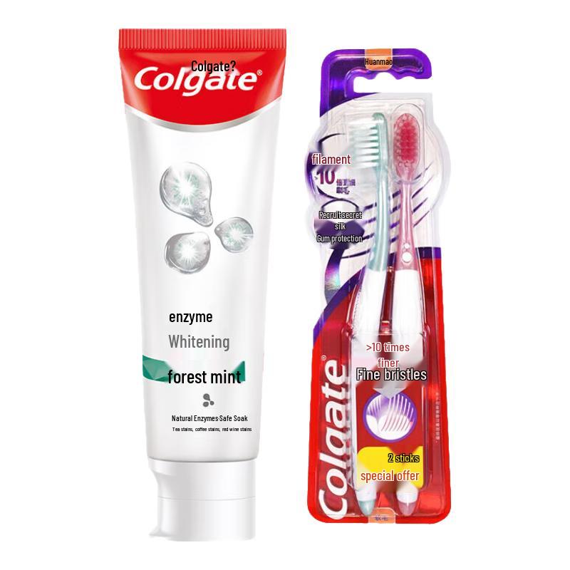 Набор: Отбеливающая зубная паста и зубная щетка Colgate
