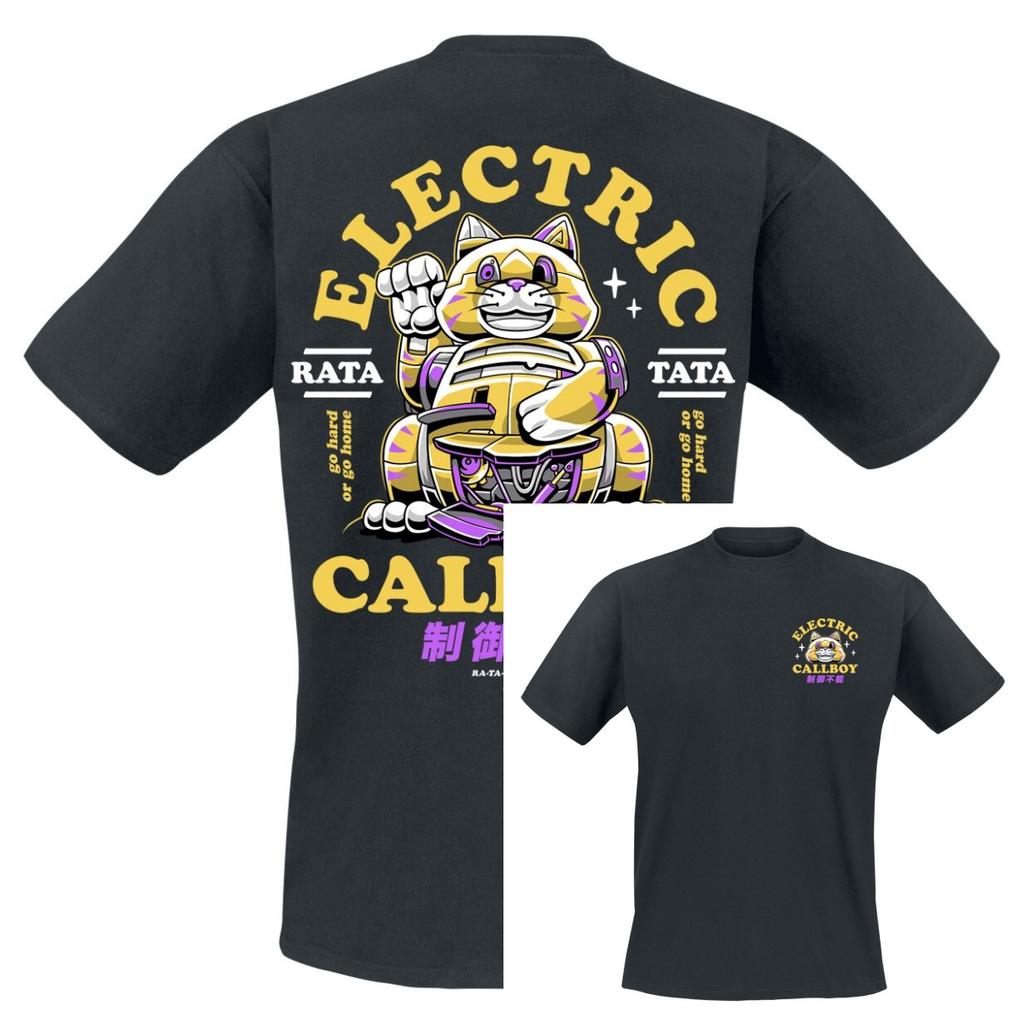 Vzácné Electric Callboy Bavlněné Kapelové Tričko Unisex Letní Krátký Rukáv Módní Značka Tričko Luxusní Ležérní Vintage
