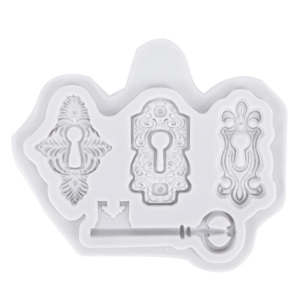 Mini Size Keyhole Cake Mold Fondant Compatible Key Pattern Mold  Cake Decoration