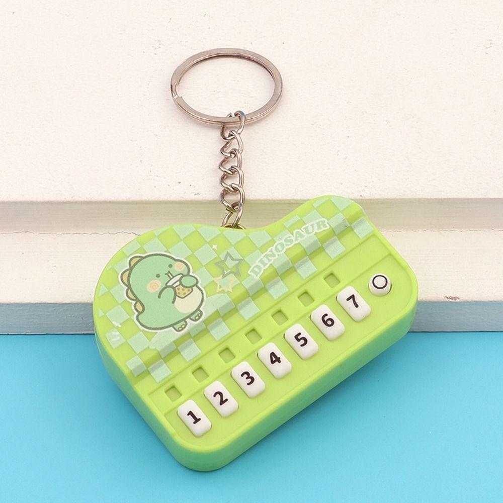 Mini Size Musical Instrument Toy Portable Piano Key Chain Electronic Keyboard Keychain  Children