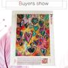 5D DIY Diamond Painting Love Heart Diamantové vyšívání Řemeslné křížkové stehové sady Dekorace