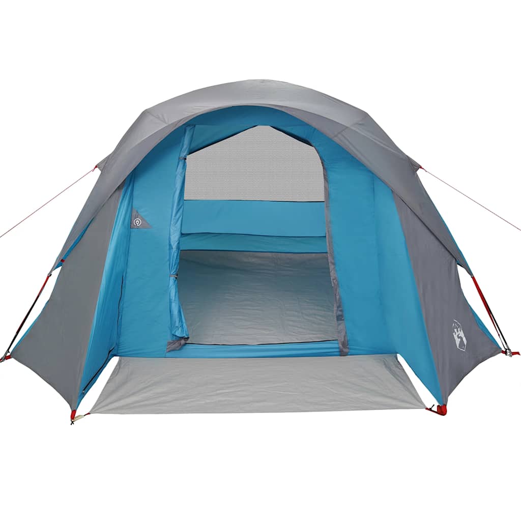 4 Person Camping Tent Blue Waterproof