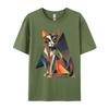 Geometric Cat Abstract Modern Art Print Tees Prevailing 3d Printed Cotton Unisex TShirt Cool Luxury Designer TShirts