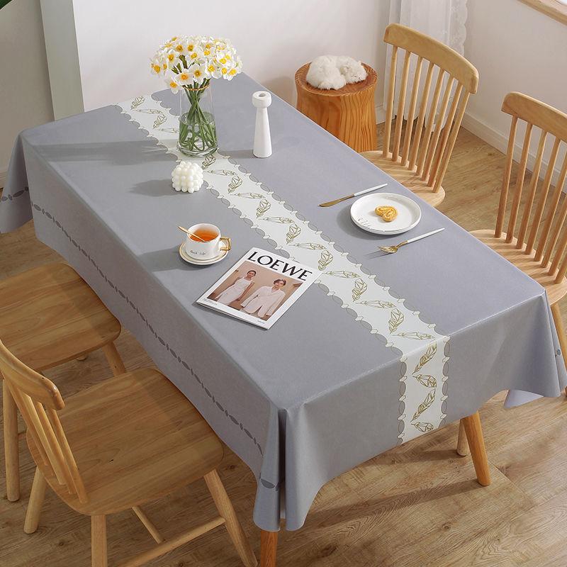 Modernes, prägnantes Muster im Stil, wasserdicht, rechteckige Tischdecke aus Polyester, Heimdekoration, Küche, Wohnzimmer, Hochzeitsfeier