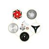 Steel Wire Plant Removal Disc Brush Cutter Head Set 6 Pieces Compatible with For Lawn Mower for Efficient Grass and Cutting