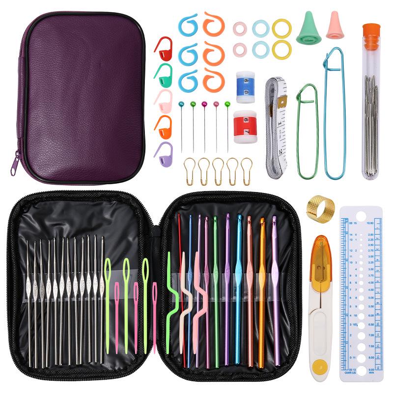 22-Piece Crochet Hook Set: Handmade DIY Sweater Knitting Kit