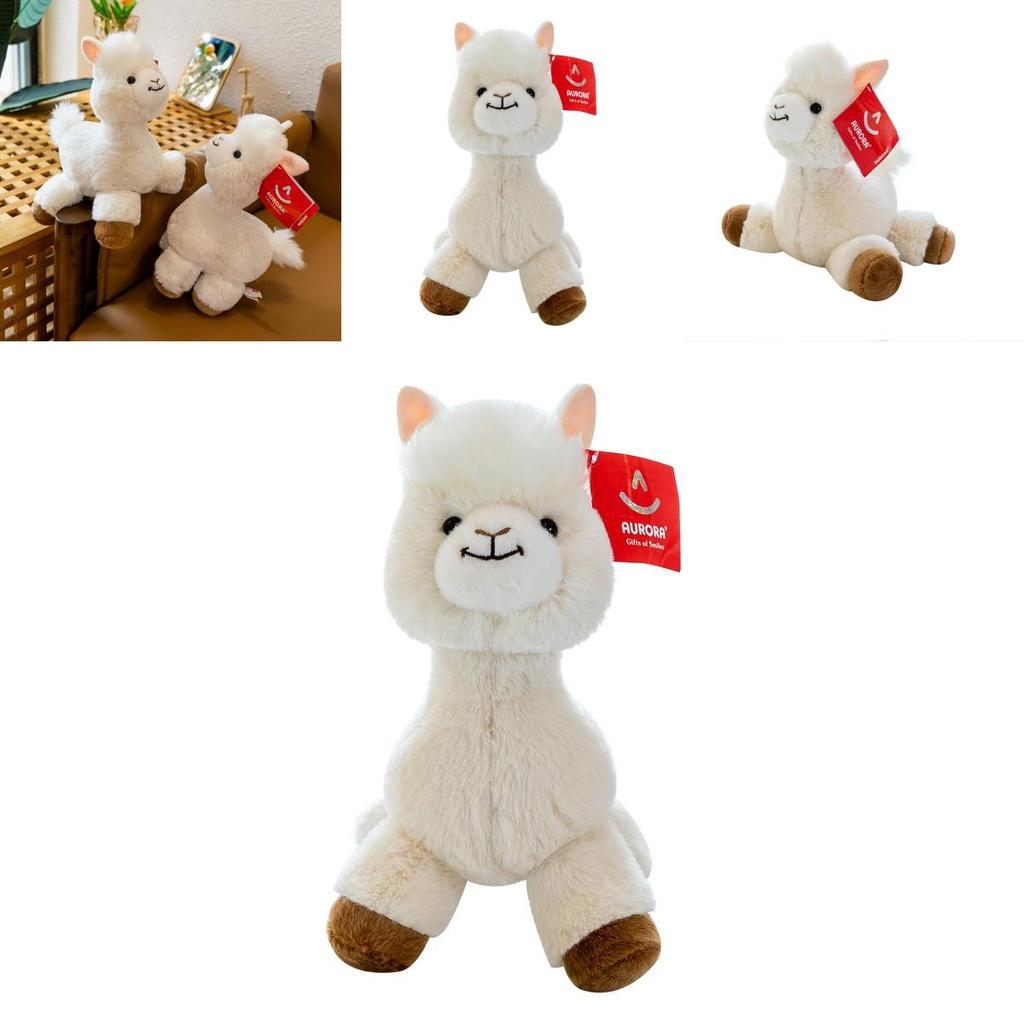 Cute And Adorable Plush Alpaca Toy Perfect Birthday Gift For Girls With Long Fur And Soft Pp Cotton Filling 30cm/0.16kg White
