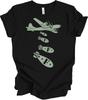 Dropping F Bombs T-Shirt Funny Sarcastic Bomber Plane Military Humor Graphic Tee