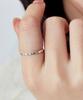 Helene Jewelry 925 Silver Bridge Square Cut Miss Ring (C Type)