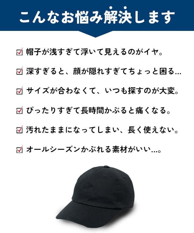 Nakota Standard Visor Logo Cap for Men and Baseball Deep UV Large Circumference Navy Women, Cap, Fit, Protection, Cotton, Size, Spring/Summer,